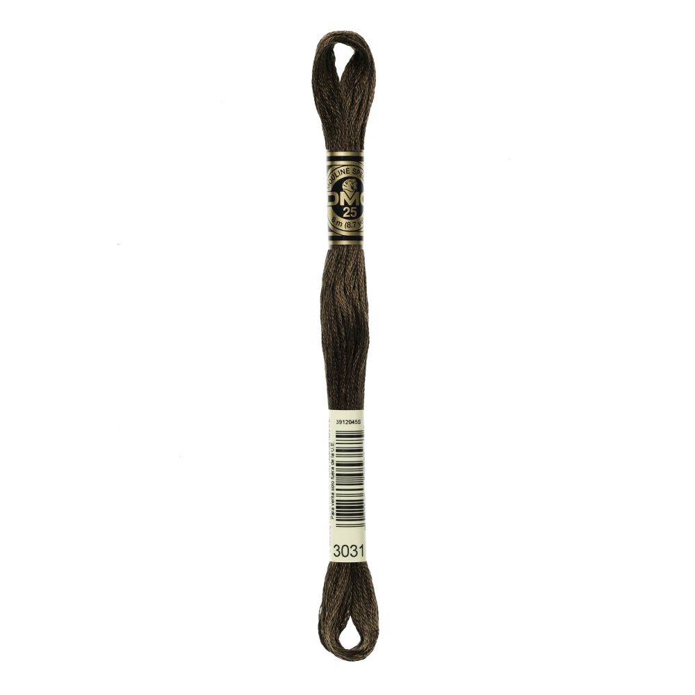 DMC 3031 Six-Strand Floss – Very Dark Mocha Brown DMC 3031 Six-Strand Floss – Very Dark Mocha Brown