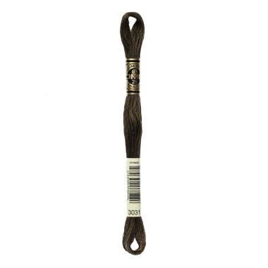 DMC 3031 Six-Strand Floss – Very Dark Mocha Brown