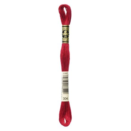 DMC 304 Six-Strand Floss – Medium Christmas Red
