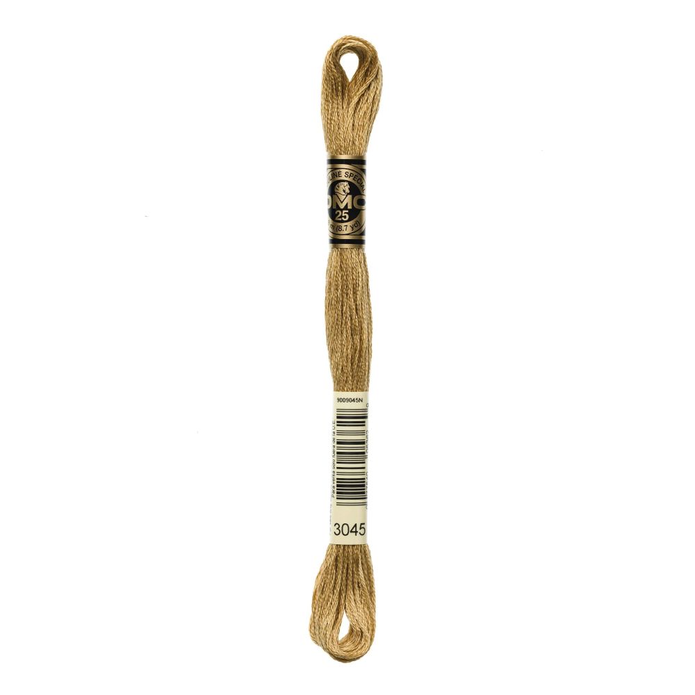DMC 3045 Six-Strand Floss – Dark Yellow Beige