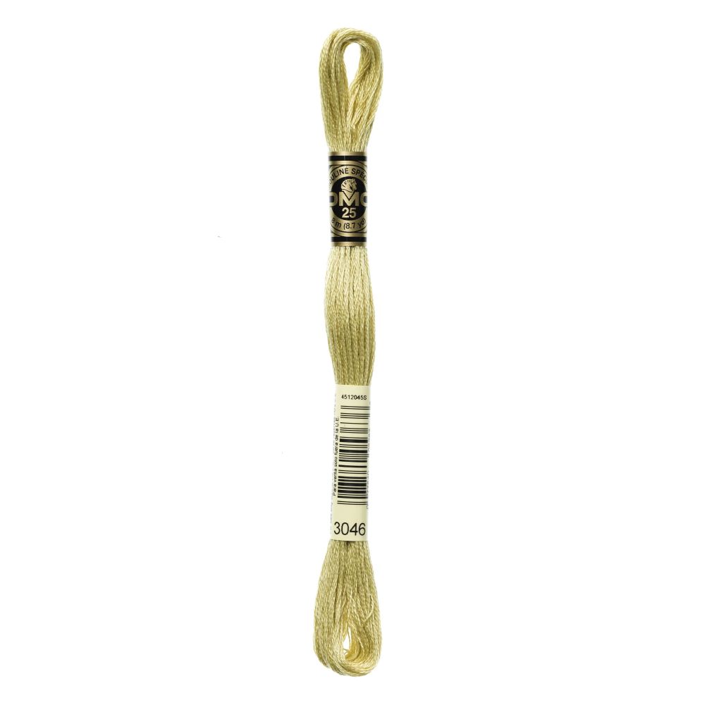 DMC 3046 Six-Strand Floss – Medium Yellow Beige DMC 3046 Six-Strand Floss – Medium Yellow Beige