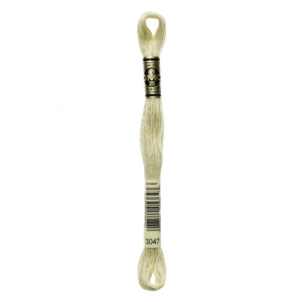 DMC 3047 Six-Strand Floss – Light Yellow Beige DMC 3047 Six-Strand Floss – Light Yellow Beige