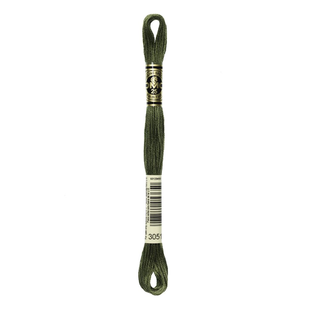 DMC 3051 Six-Strand Floss – Dark Green Grey