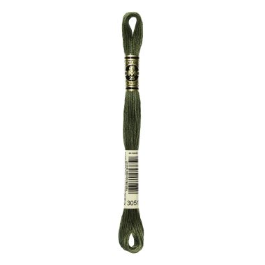 DMC 3051 Six-Strand Floss – Dark Green Grey