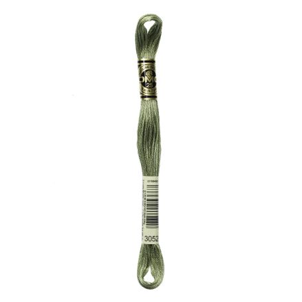 DMC 3052 Six-Strand Floss – Medium Green Grey
