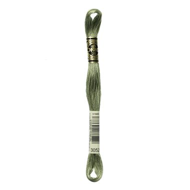 DMC 3052 Six-Strand Floss – Medium Green Grey