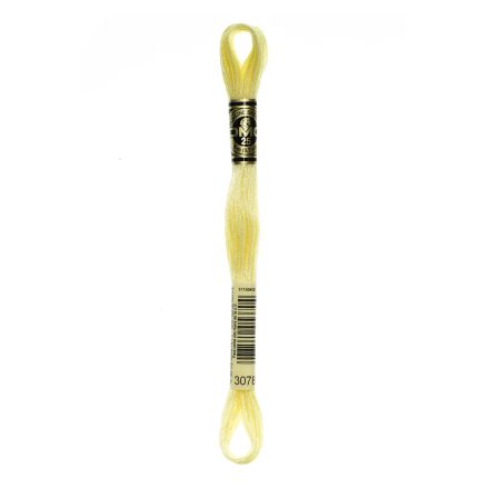 DMC 3078 Six-Strand Floss – Very Light Golden Yellow