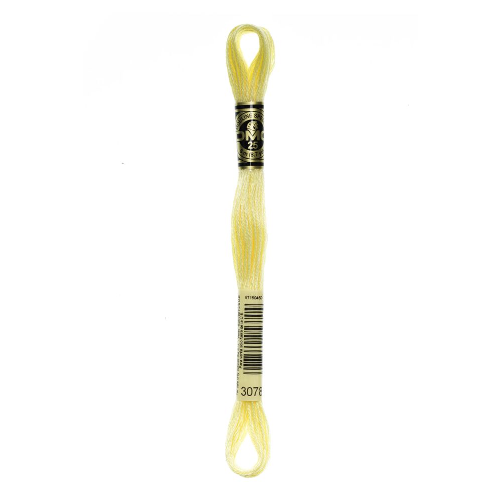 DMC 3078 Six-Strand Floss – Very Light Golden Yellow DMC 3078 Six-Strand Floss – Very Light Golden Yellow