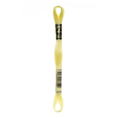 DMC 3078 Six-Strand Floss – Very Light Golden Yellow