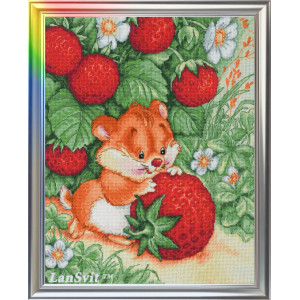 Cross Stitch Kit “Strawberry Happiness” LanSvit D-001