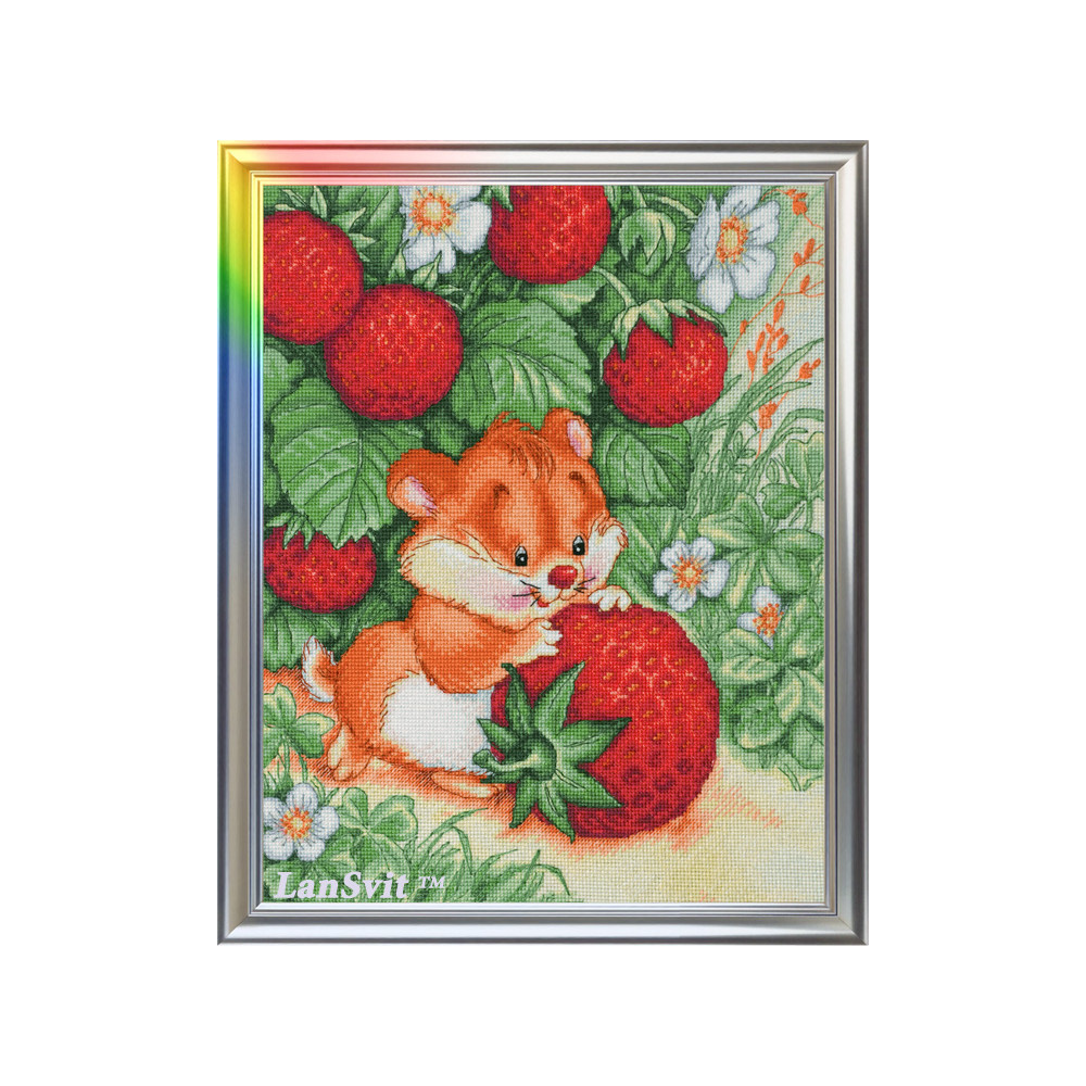 Cross Stitch Kit “Strawberry Happiness” LanSvit D-001