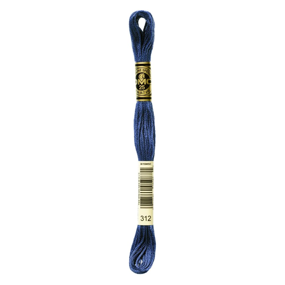 DMC 312 Six-Strand Floss – Very Dark Baby Blue
