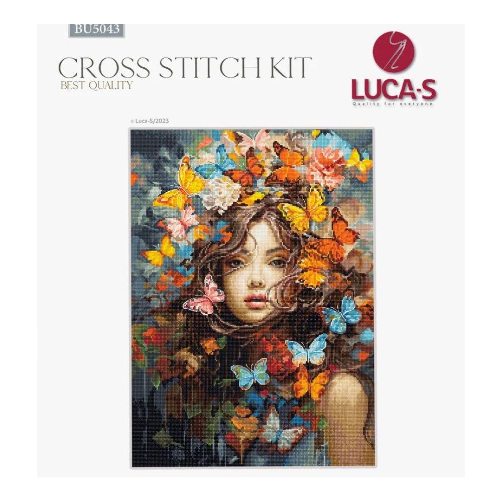 Cross Stitch Kit Luca-S - Butterflies Magic, BU5043