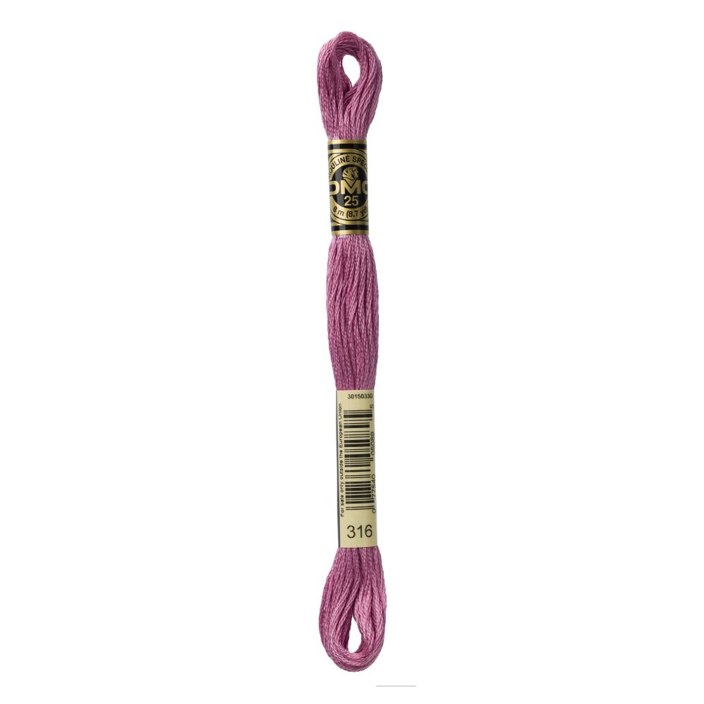 DMC 316 Six-Strand Floss – Medium Antique Mauve DMC 316 Six-Strand Floss – Medium Antique Mauve