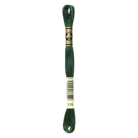 DMC 319 Six-Strand Floss – Very Dark Pistachio Green