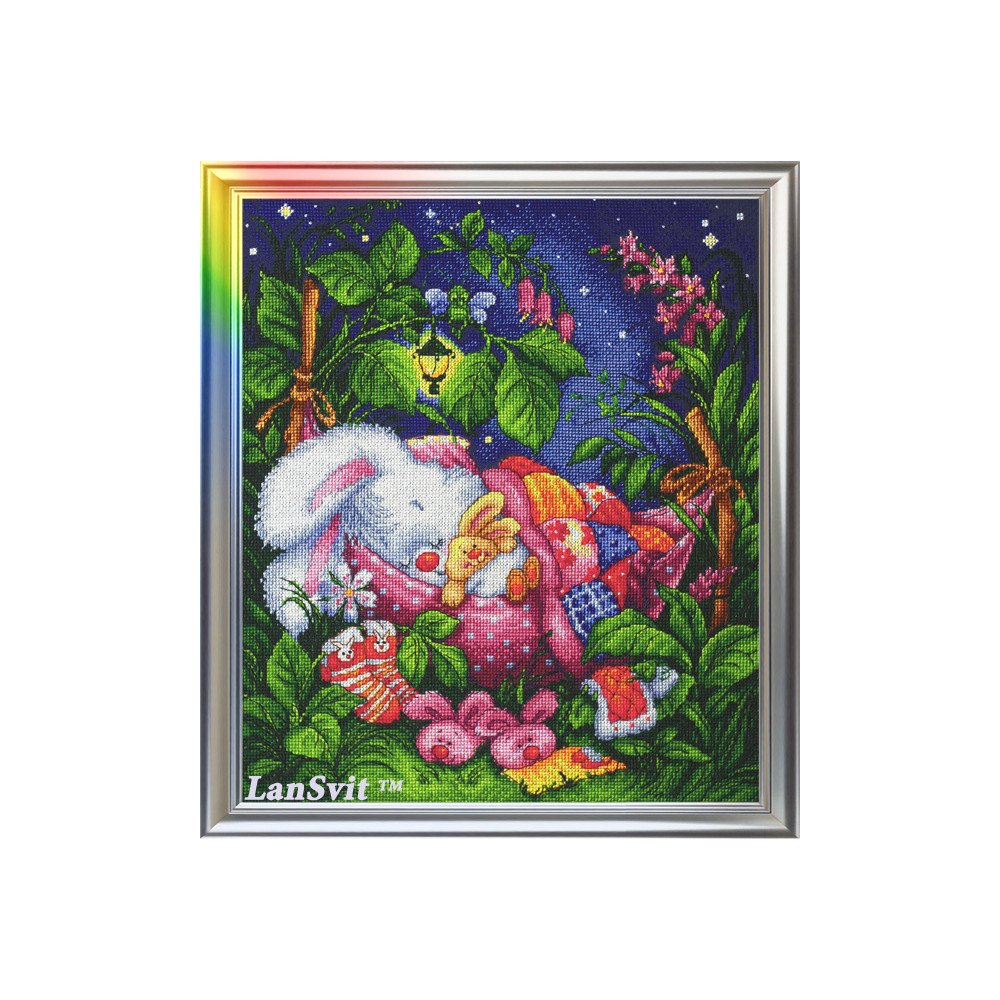Cross Stitch Kit “Good Night, My Honey Bunny” LanSvit D-003