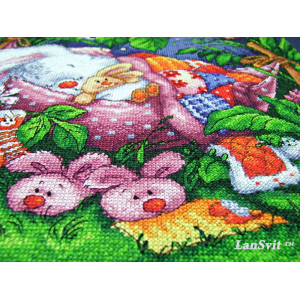 Cross Stitch Kit “Good Night, My Honey Bunny” LanSvit D-003