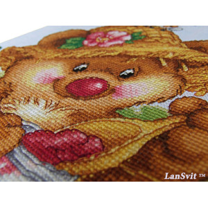 Cross Stitch Kit “Raspberry Happiness” LanSvit D-004