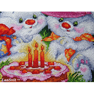 Cross Stitch Kit “We Are Both Happy!” LanSvit D-005