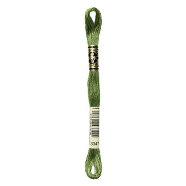 DMC 3347 Six-Strand Floss – Medium Yellow Green