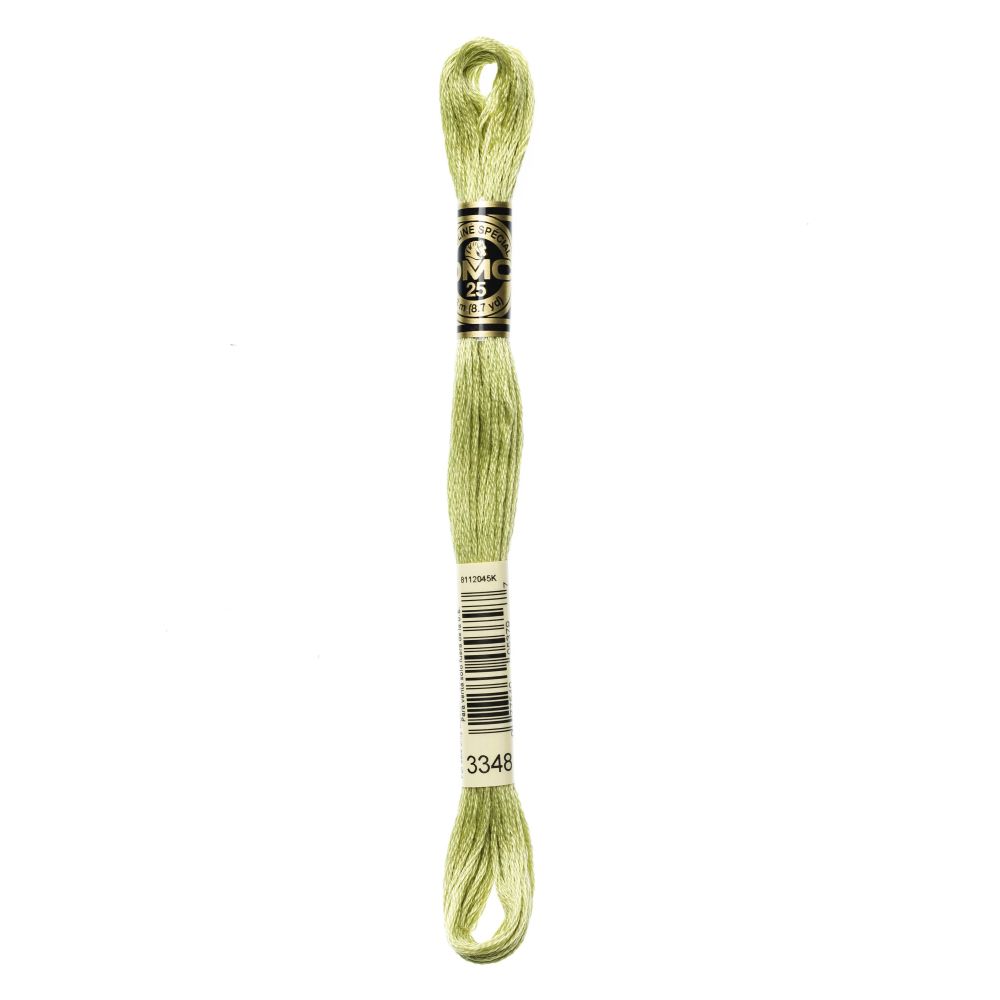 DMC 3348 Six-Strand Floss – Light Yellow Green DMC 3348 Six-Strand Floss – Light Yellow Green