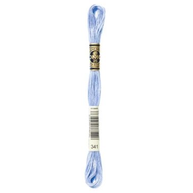 DMC 341 Six-Strand Floss – Light Blue Violet