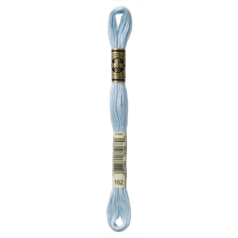 DMC 162 Six-Strand Floss – Ultra Very Light Blue
