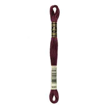 DMC 3685 Six-Strand Floss – Dark Mauve