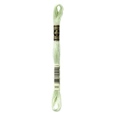 DMC 369 Six-Strand Floss – Very Light Pistachio Green