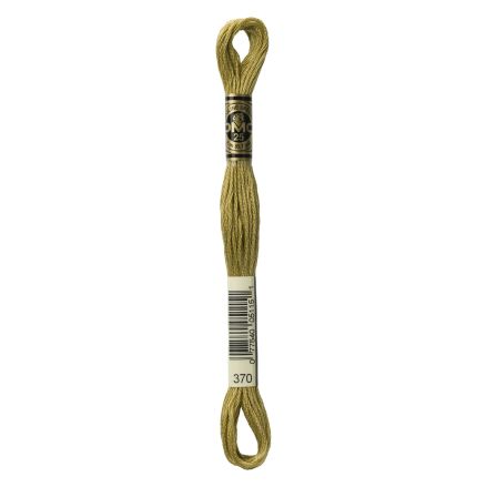 DMC 370 Six-Strand Floss – Medium Mustard