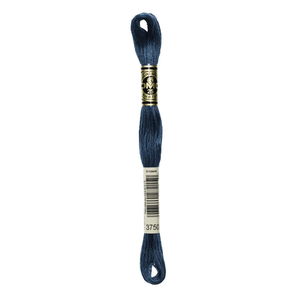 DMC 3750 Six-Strand Floss – Very Dark Antique Blue DMC 3750 Six-Strand Floss – Very Dark Antique Blue