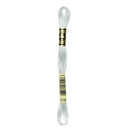 DMC 3756 Six-Strand Floss – Ultra Very Light Baby Blue