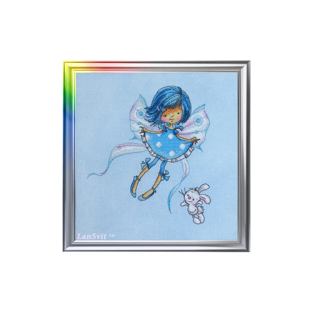 Cross Stitch Kit “In a Sky-Blue Mood” LanSvit D-026