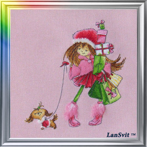 Cross Stitch Kit “Two Girlfriends Walking” LanSvit D-028