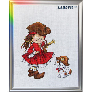 Cross Stitch Kit “With Us You Will Never Get Bored!” LanSvit D-031