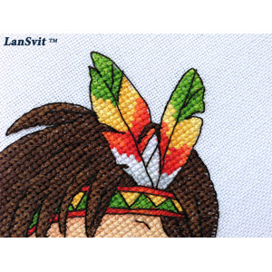 Cross Stitch Kit “Daughter of Great Plains” LanSvit D-032