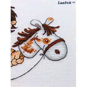 Cross Stitch Kit “On the Playpath” LanSvit D-033
