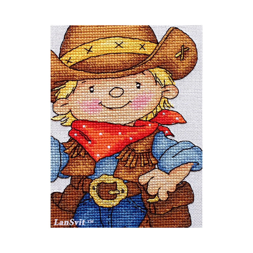 Cross Stitch Kit “Brave Sheriff” LanSvit D-034