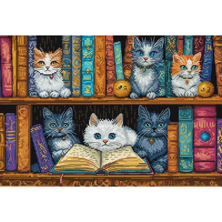 Cross Stitch Kit, LETISTITCH Bookshelf L9917