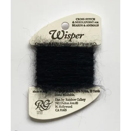 Wisper Black, Rainbow Gallery W99