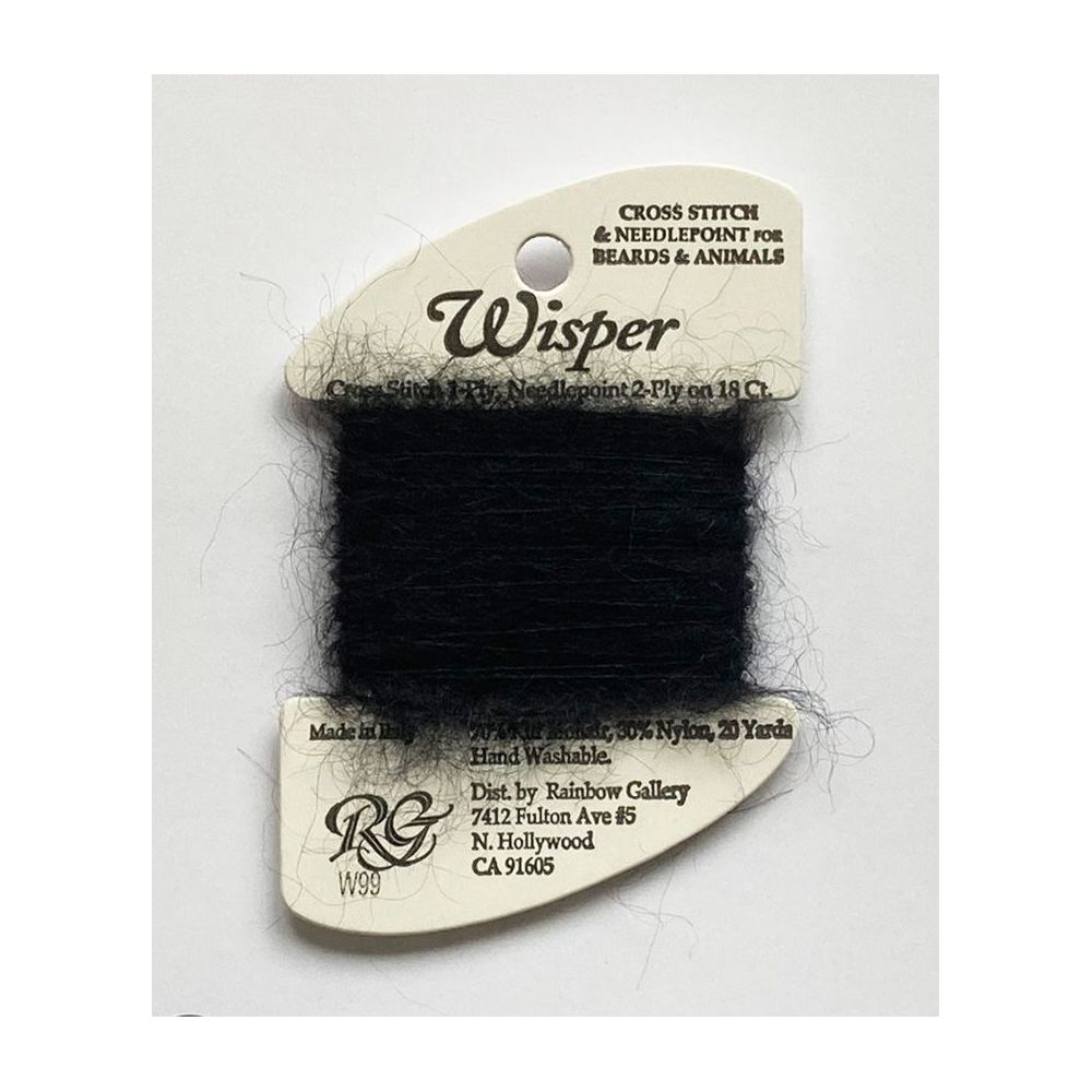 Wisper Black, Rainbow Gallery W99