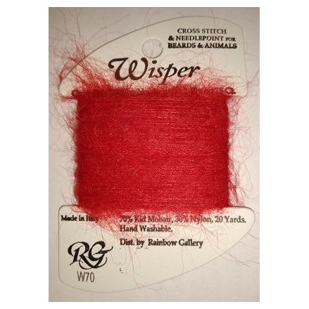 Wisper Red, Rainbow Gallery W70