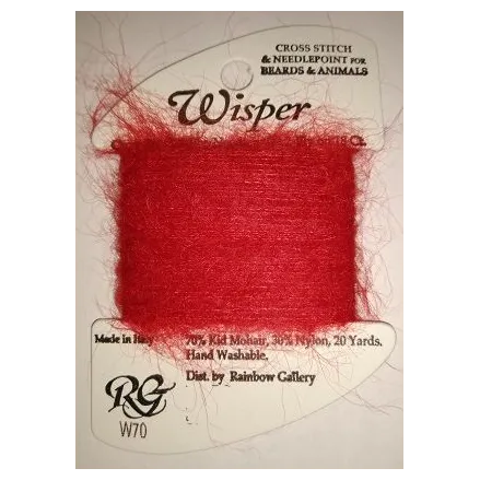 Wisper Red, Rainbow Gallery W70