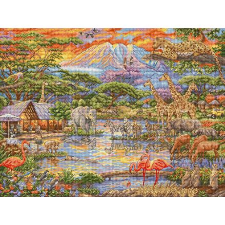 Letistitch Cross Stitch Kit – L9941 Wild Africa with 64 Colors