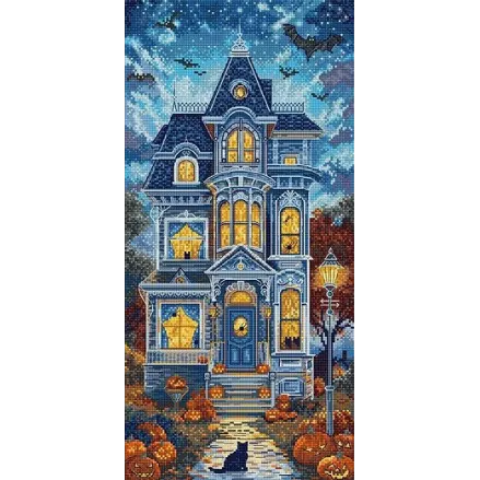 Letistitch Cross Stitch Kit – L9945 Haunt Manor with 49 Colors