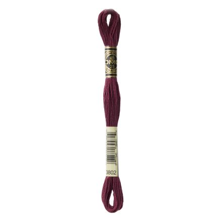DMC 3802 Six-Strand Floss – Very Dark Antique Mauve