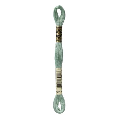 DMC 3817 Six-Strand Floss – Light Celadon Green
