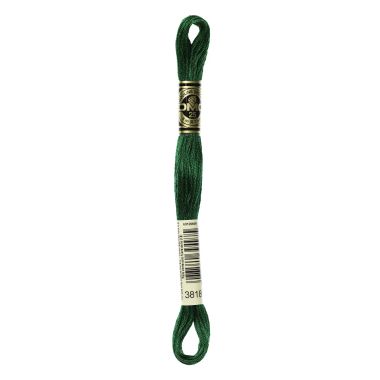 DMC 3818 Six-Strand Floss – Ultra Very Dark Emerald Green