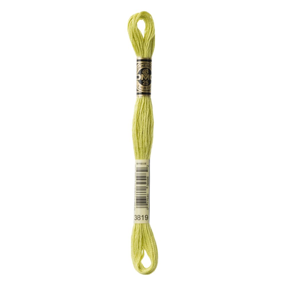 DMC 3819 Six-Strand Floss – Light Moss Green DMC 3819 Six-Strand Floss – Light Moss Green