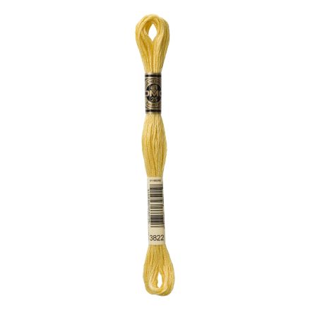 DMC 3822 Six-Strand Floss – Light Straw